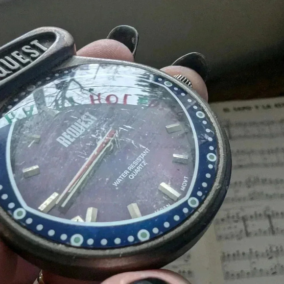 Request Vintage Style Clip-On Watch with Leather Strap - Picture 8 of 8